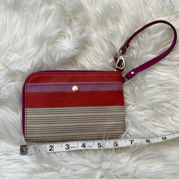 Fossil red/purple/cream wristlet  - Picture 2 of 6